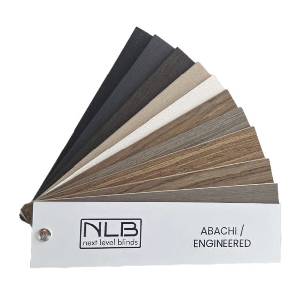 Next Level Blinds kleurwaaier abachi jaloezieën