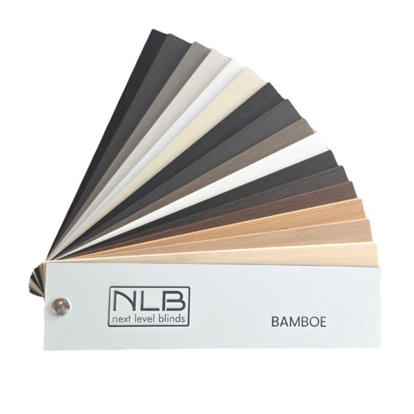 Next Level Blinds kleurwaaier bamboe jaloezieën