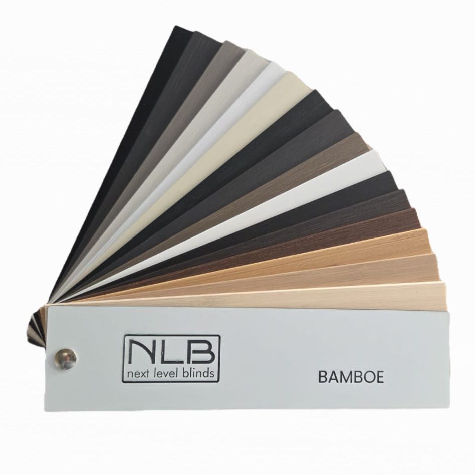 Next Level Blinds kleurwaaier bamboe jaloezieën